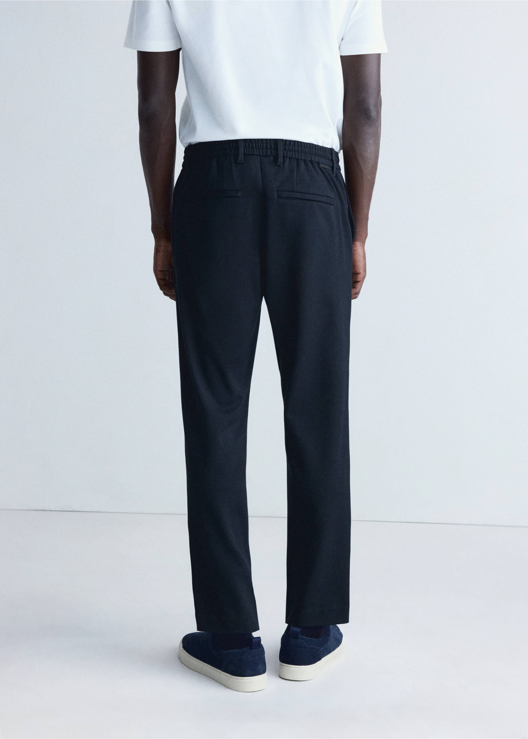 Pantalon polen - Verso de l’article, Bleu marine. Ref: 37025979-00.