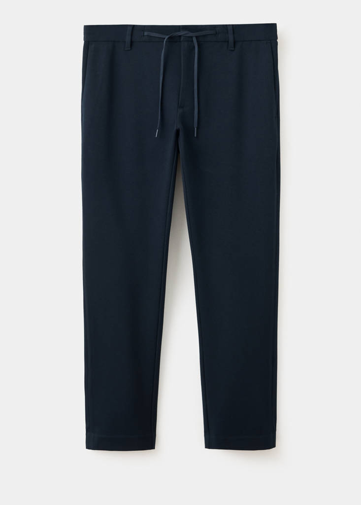 Slim-fit comfort Thermolite® trousers — Navy