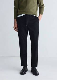 Slim-fit comfort Thermolite® trousers — Black 1