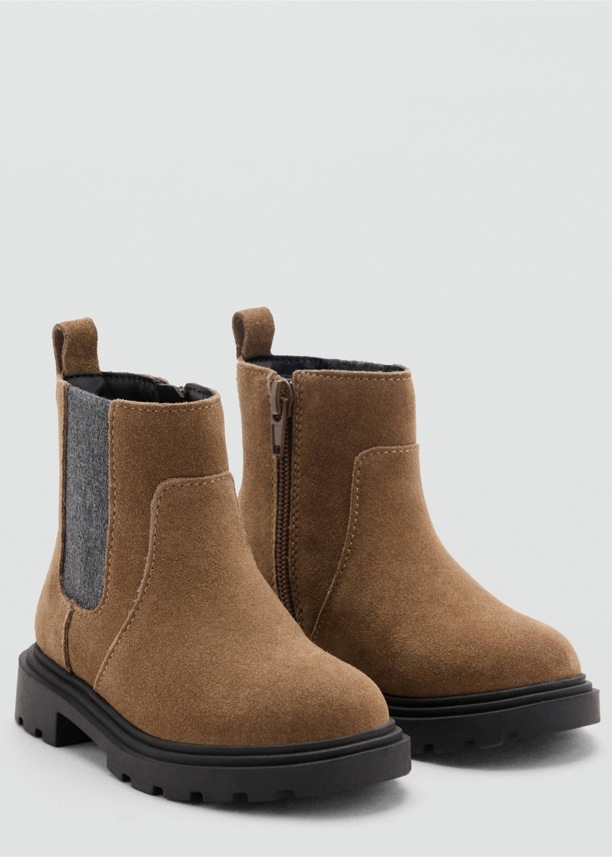 Leather chelsea boots - Medium plane, Medium Brown. Ref: 37025984-00.