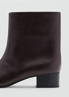 Pointed heel ankle boot — Chocolate 3
