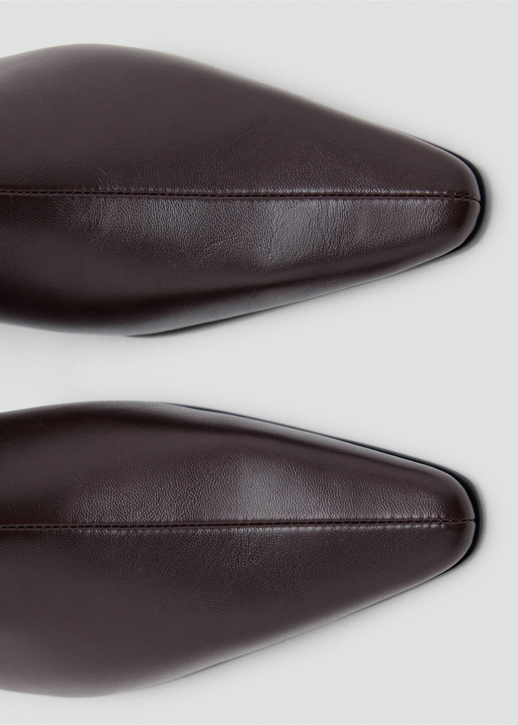 Pointed heel ankle boot - Details of the article 2, Chocolate. Ref: 37025986-00.
