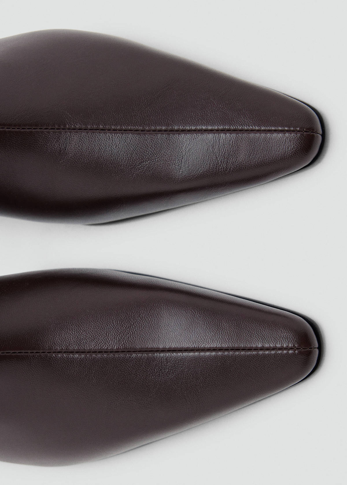 Pointed heel ankle boot — Chocolate