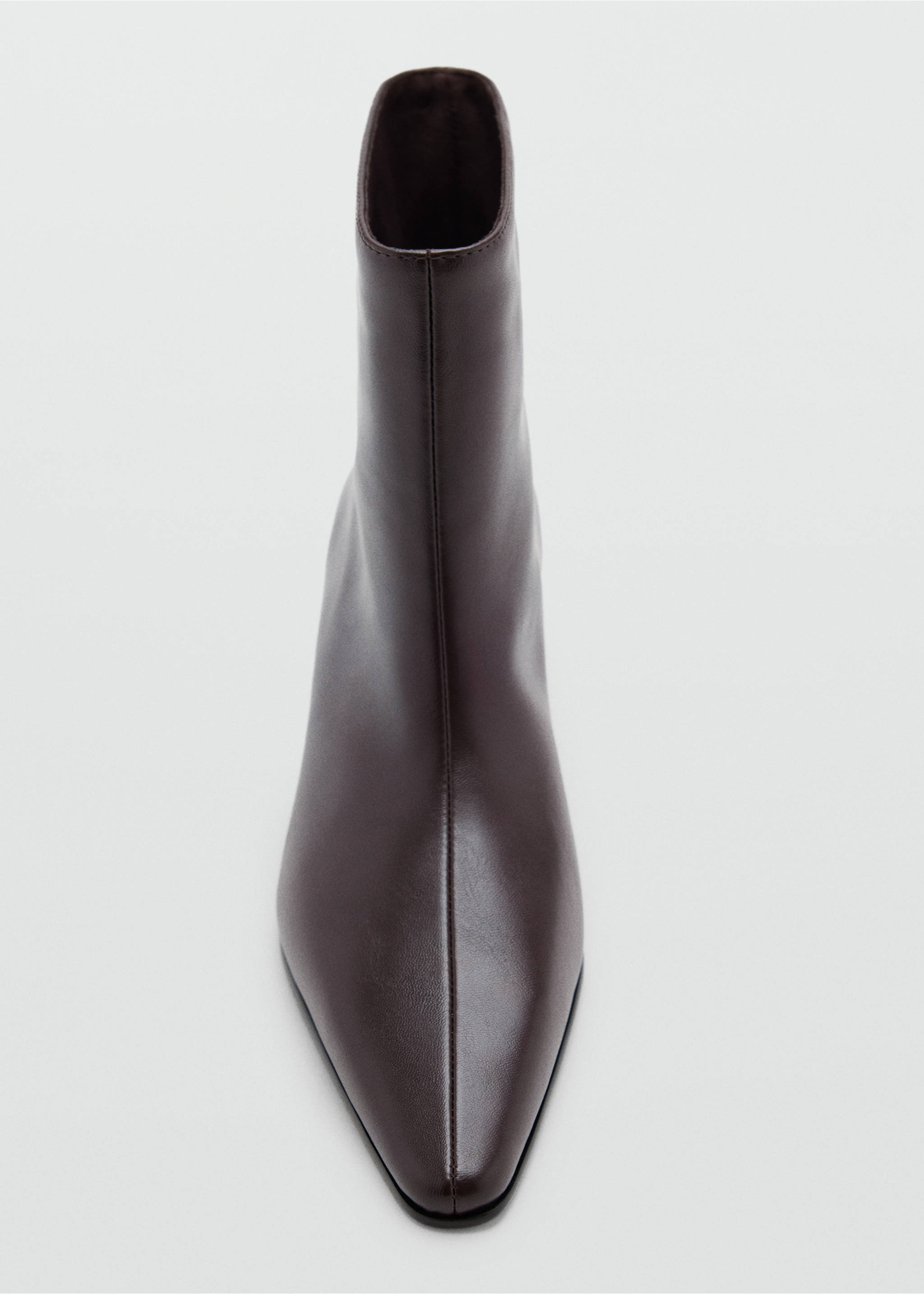 Pointed heel ankle boot - Details of the article 3, Chocolate. Ref: 37025986-00.