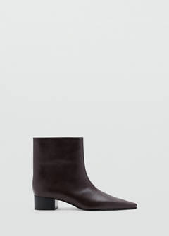 Pointed heel ankle boot — Chocolate 1