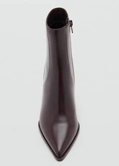Pointed heel ankle boot — Chocolate 4