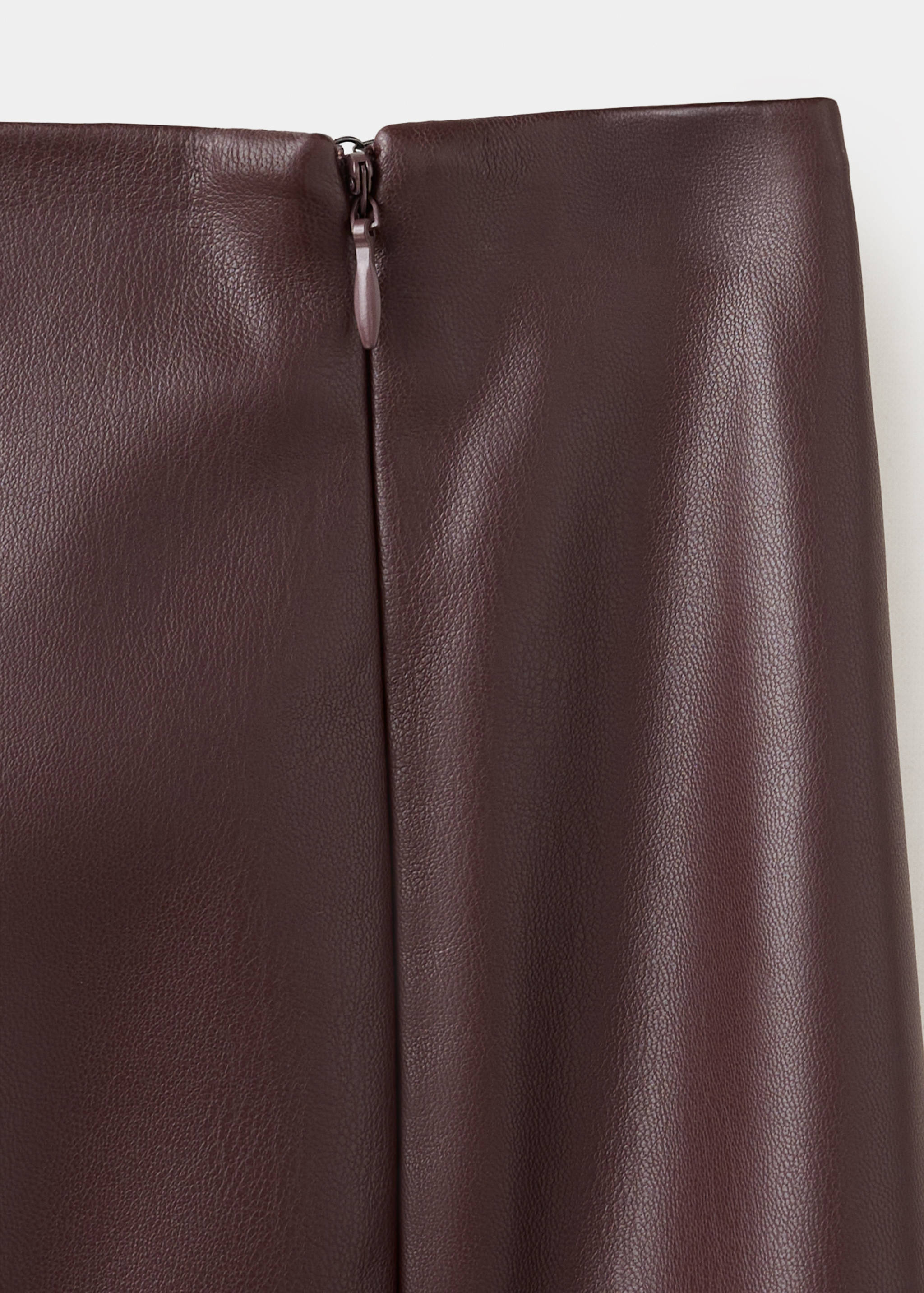 Straight leather-look skirt - Details of the article 8