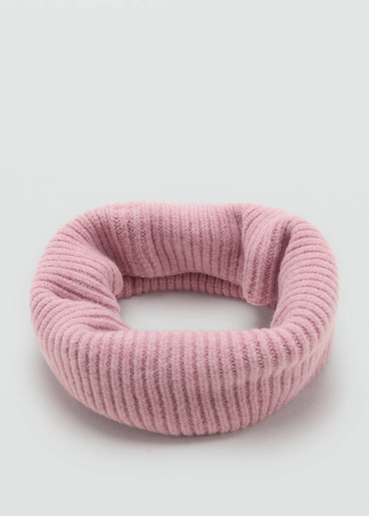 Knit scarf — Pale Pink