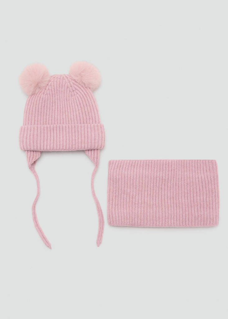 Knit scarf — Pale Pink