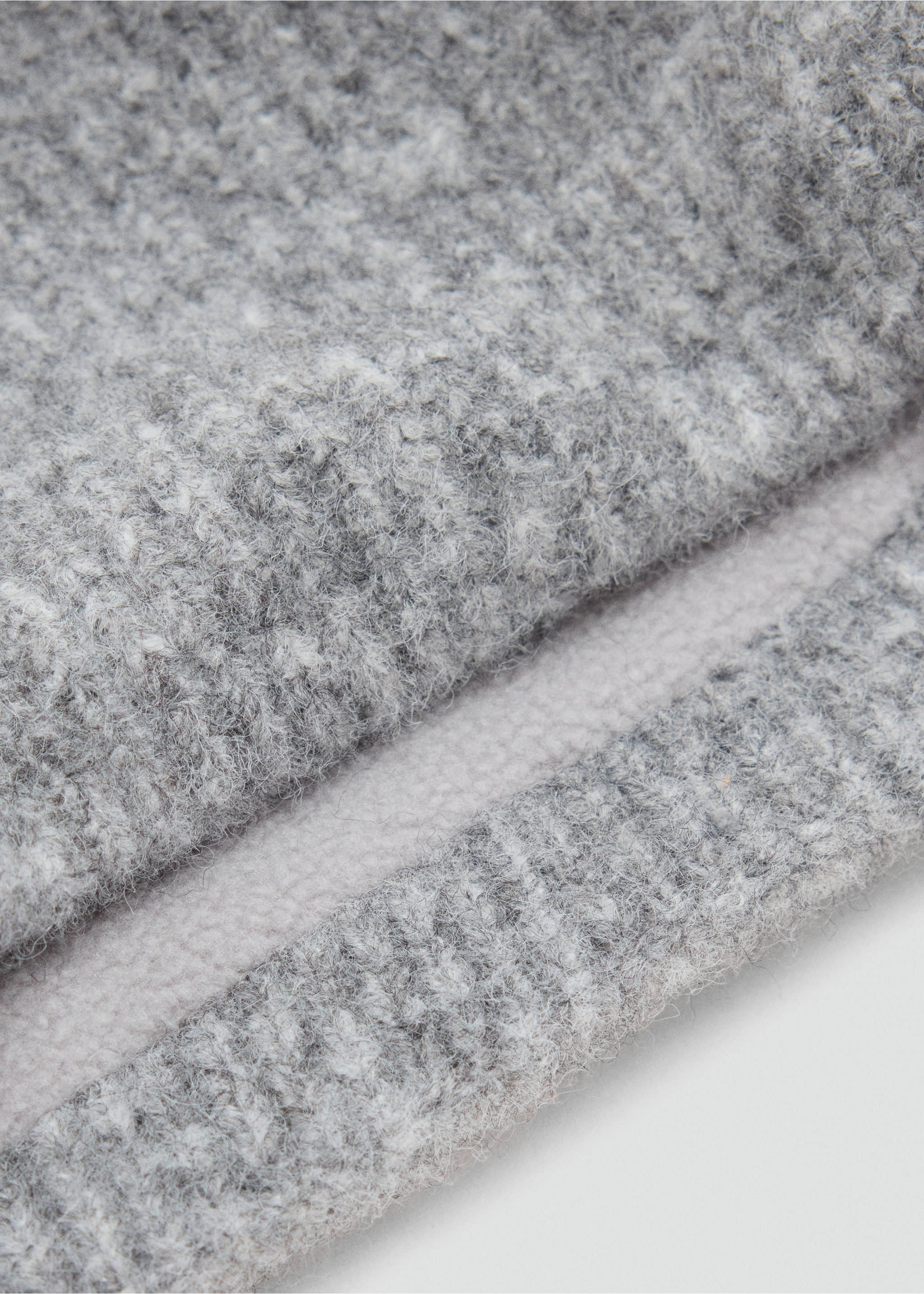 Knit scarf - Medium plane, Grey. Ref: 37025996-00.