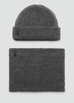 Rib-knit cap — Grey 5