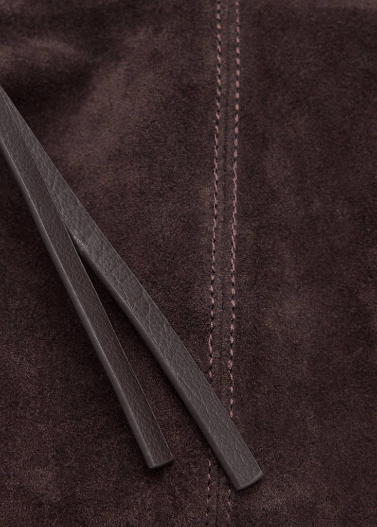 Leather shoulder bag — Chocolate