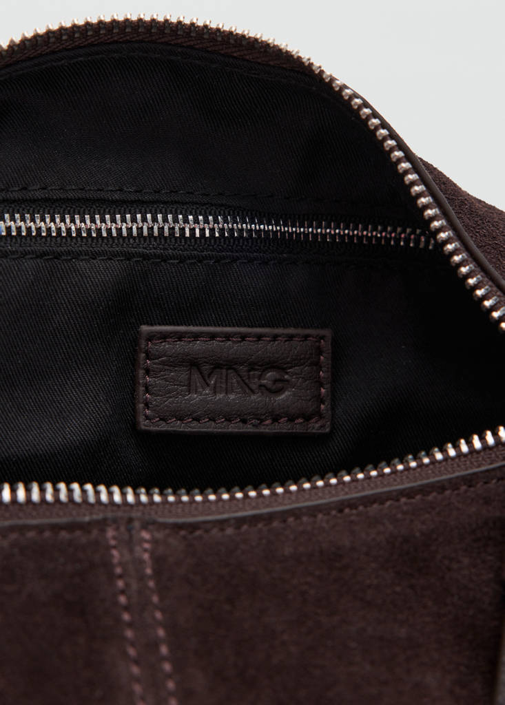Leather shoulder bag — Chocolate