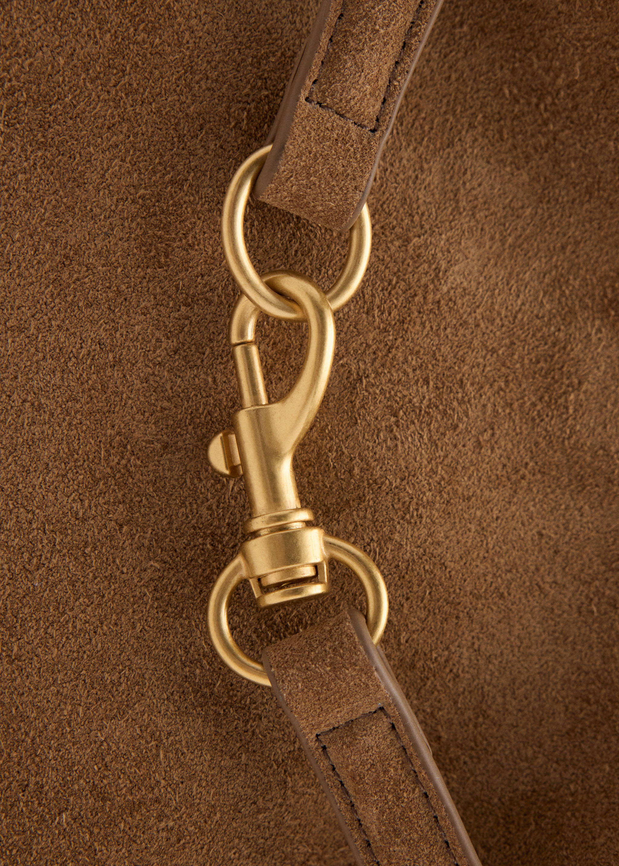 Suede bucket bag with equestrian detail - Details of the article 2