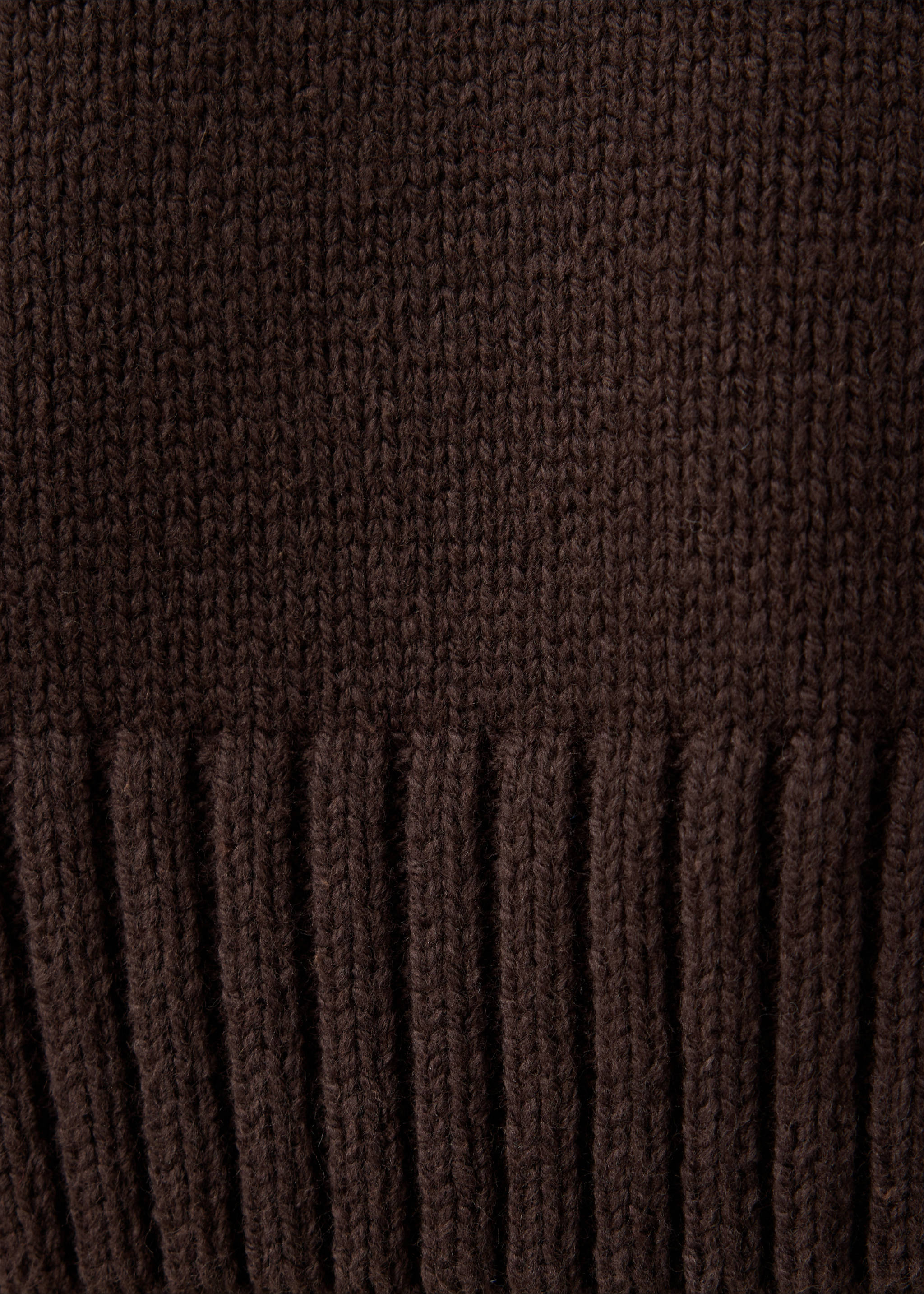 Basic chunky knit jumper - Details of the article 0, Brown. Ref: 37026004-00.