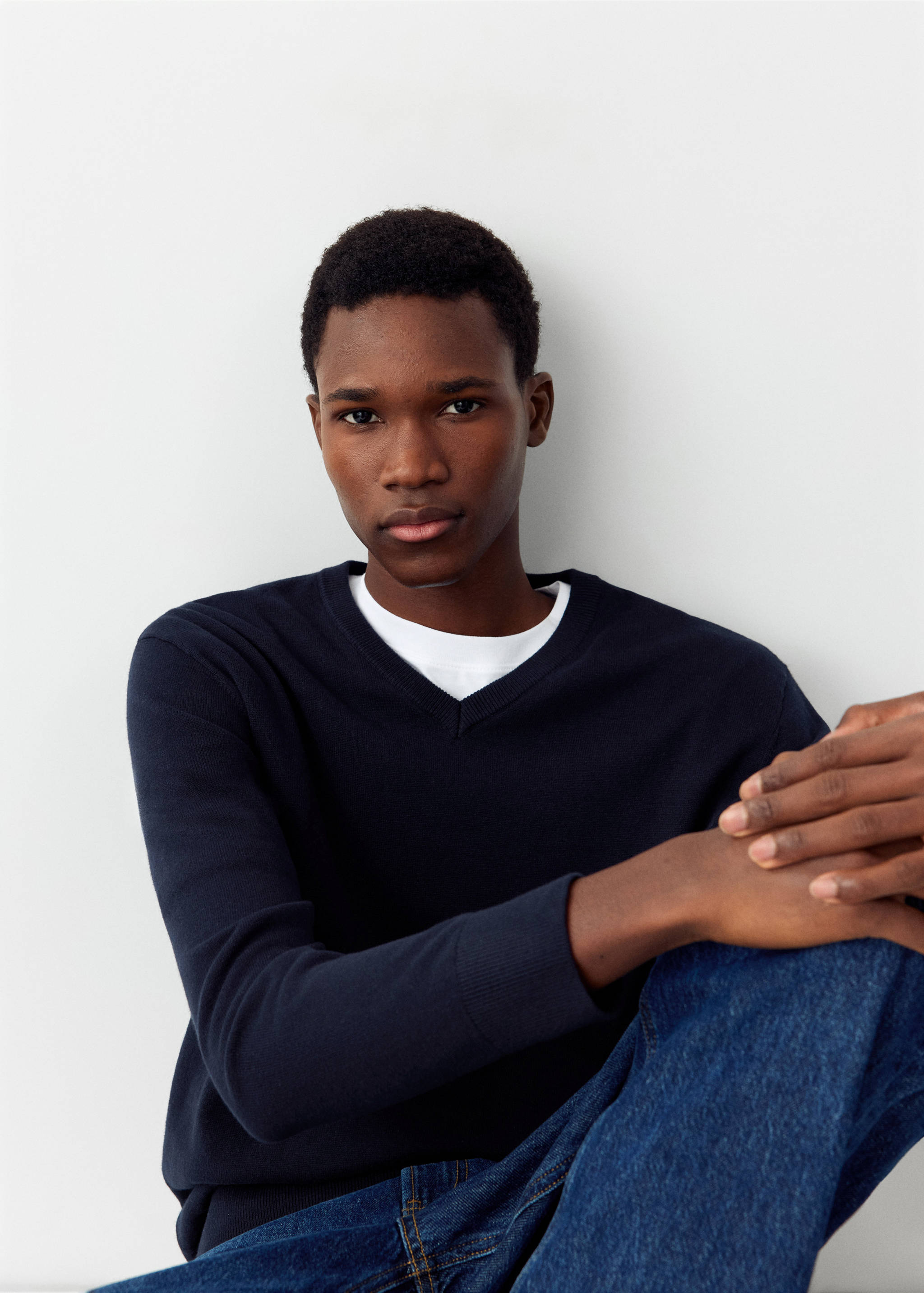 Knitted cotton sweater - Details of the article 2
