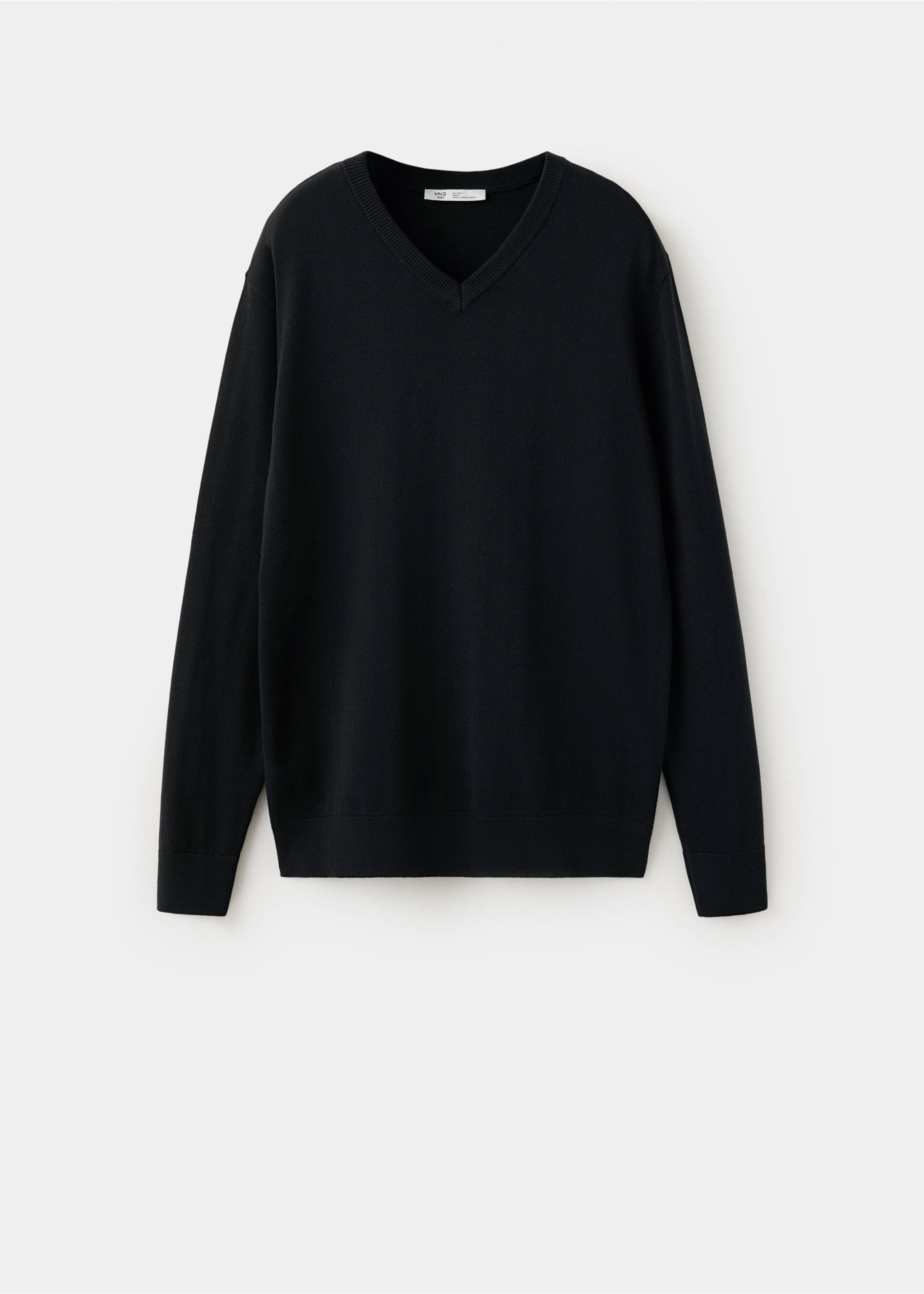 Knitted cotton sweater - Article without model, Navy. Ref: 37026005-00.
