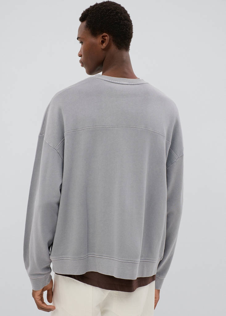 Cotton sweatshirt with patch detail - thumbnail 3