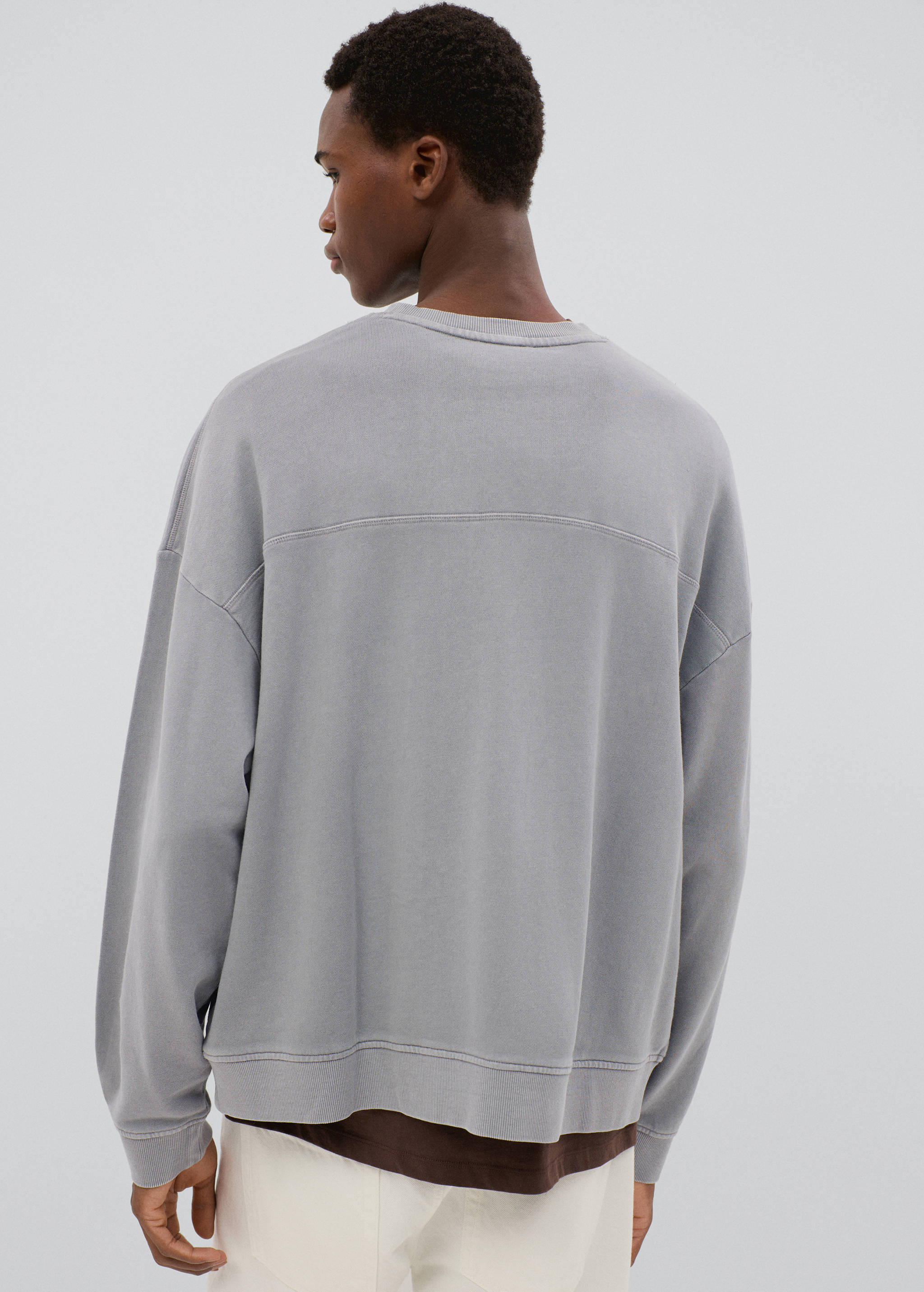 Cotton sweatshirt with patch detail - Reverse of the article