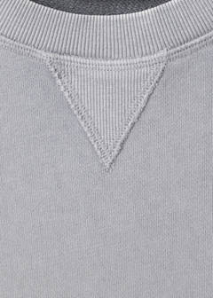 Cotton sweatshirt with patch detail — Grey 6