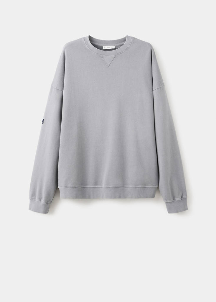 Cotton sweatshirt with patch detail - thumbnail 4