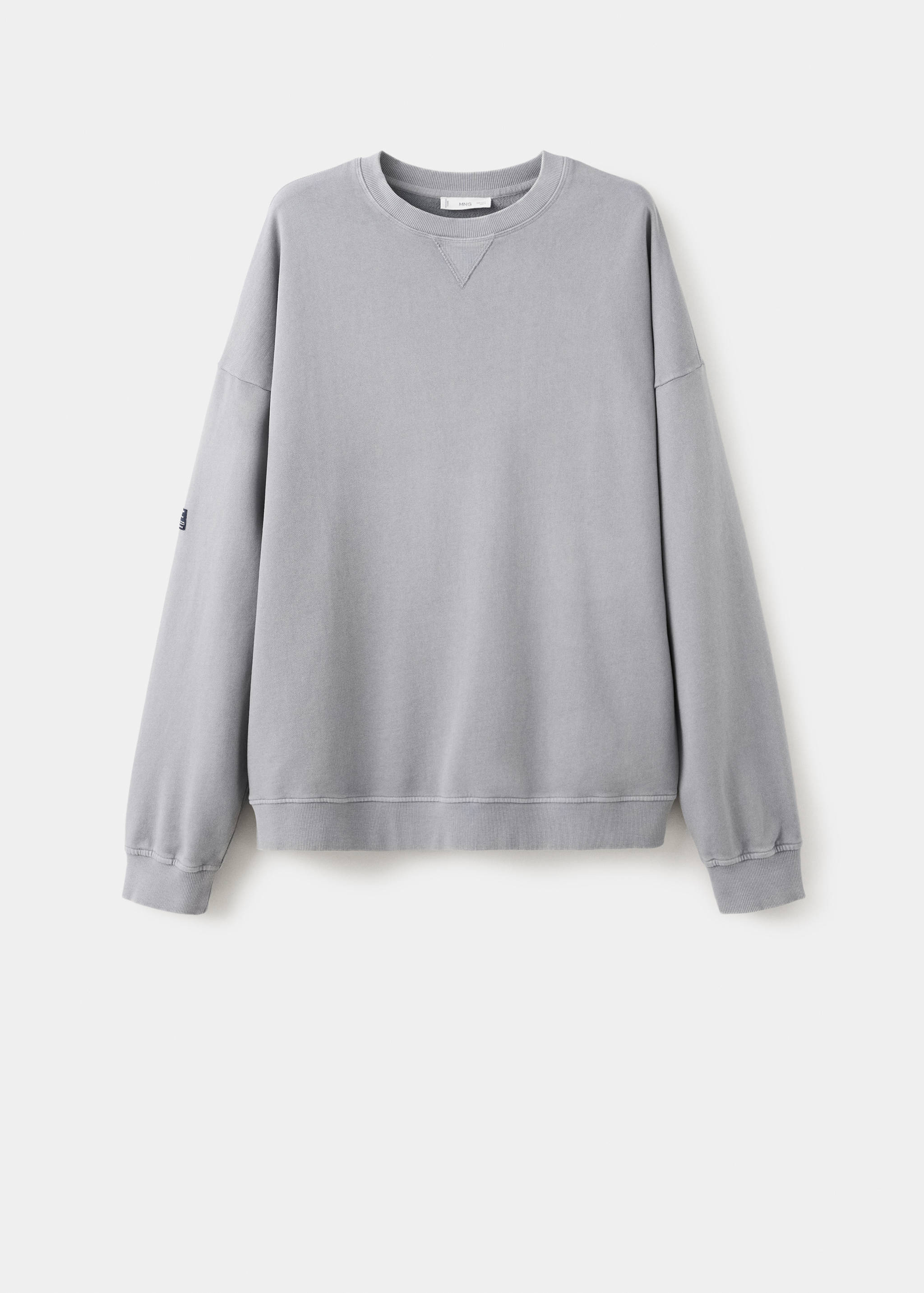 Cotton sweatshirt with patch detail - Article without model