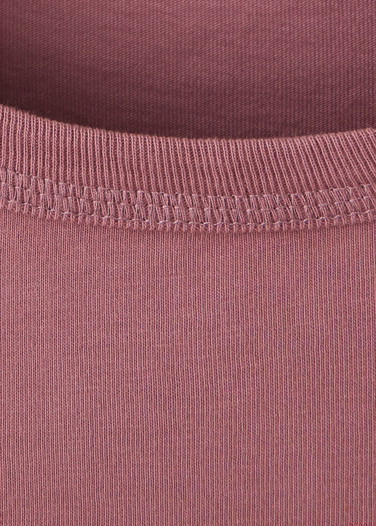Short-sleeved cotton t-shirt — Burgundy