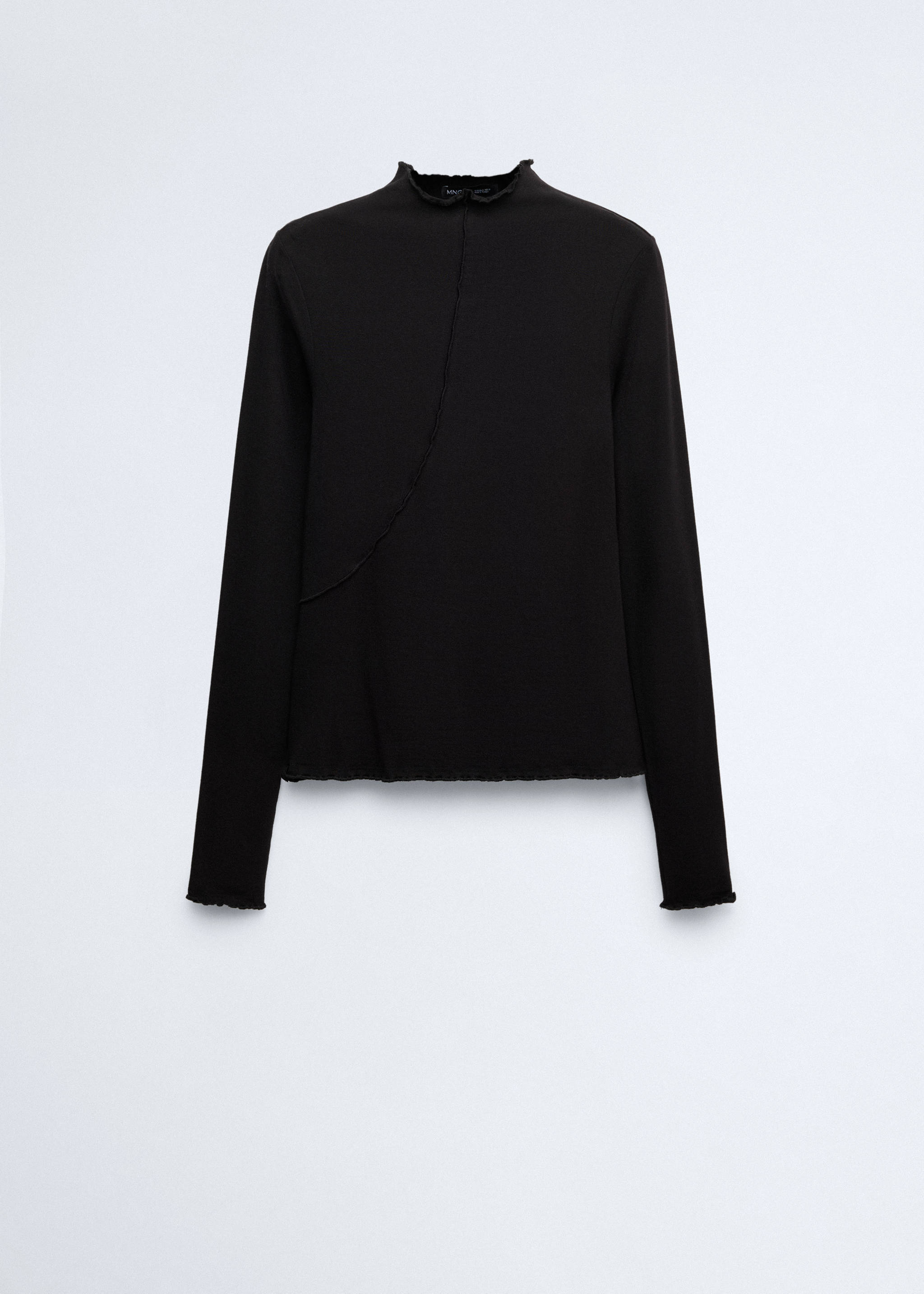 Lyocell T-shirt with seam detail - Artikel zonder model