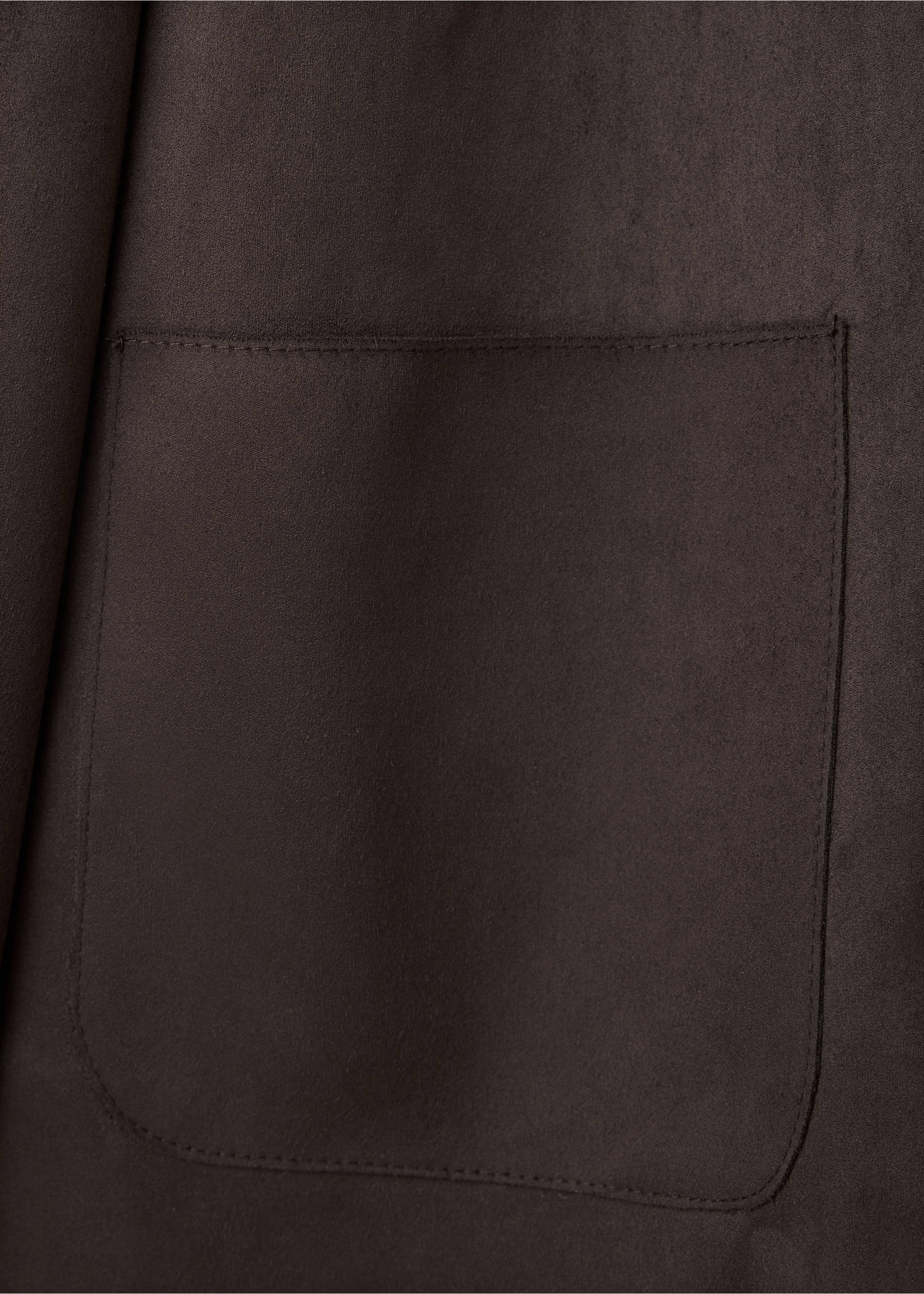 Veste à col chemise avec boutons - Détail de l'article 0, Chocolat. Ref: 37026321-00.