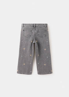 Straight-leg jeans with embroidered stars — Denim Grey 5