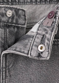 Straight-leg jeans with embroidered stars — Denim Grey 6