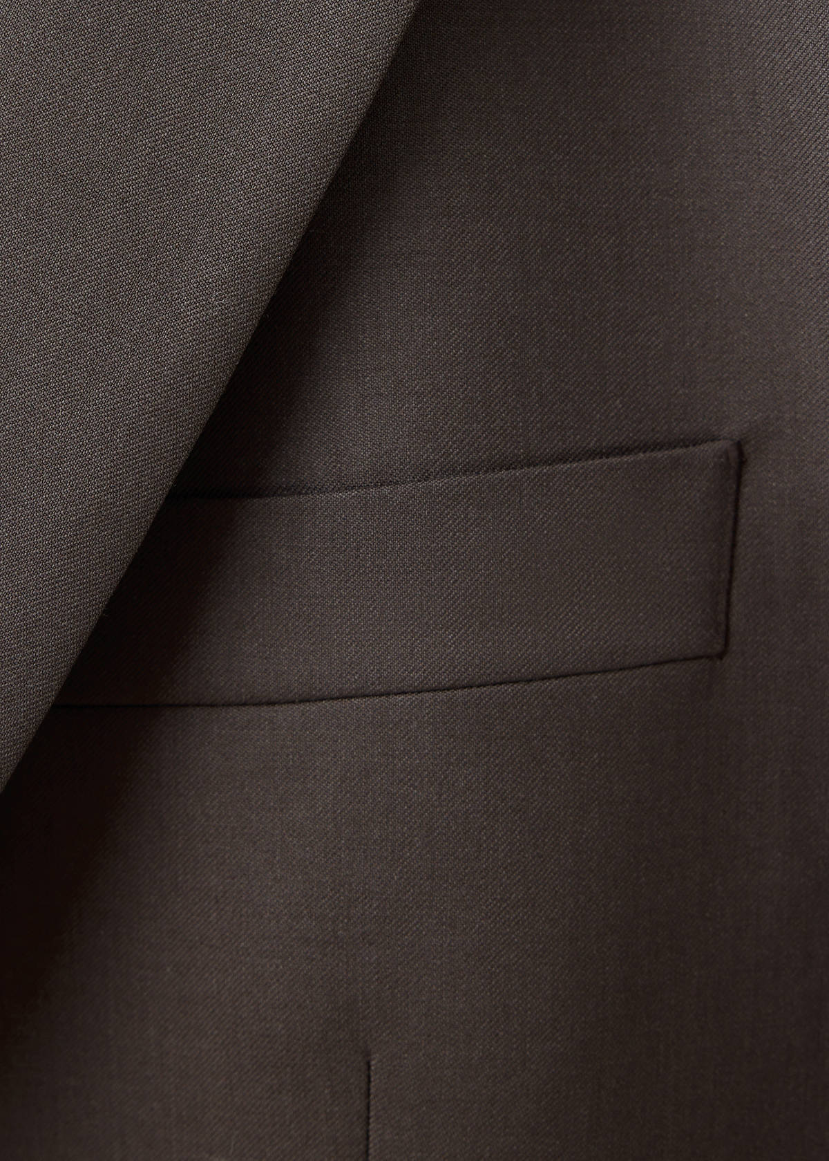 Turin suit jacket, 100% virgin wool, slim fit — Brown