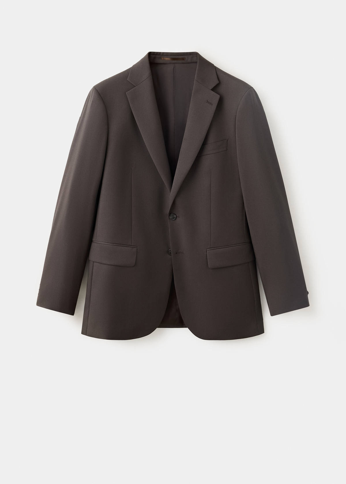 Turin suit jacket, 100% virgin wool, slim fit — Brown