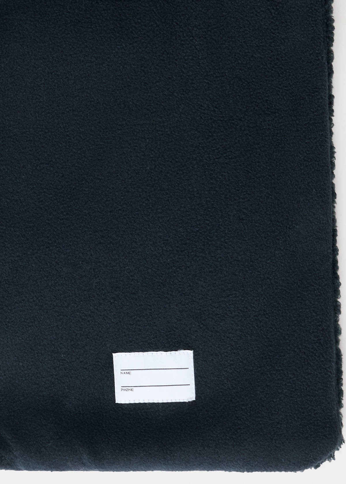 Long shearling coat — Navy
