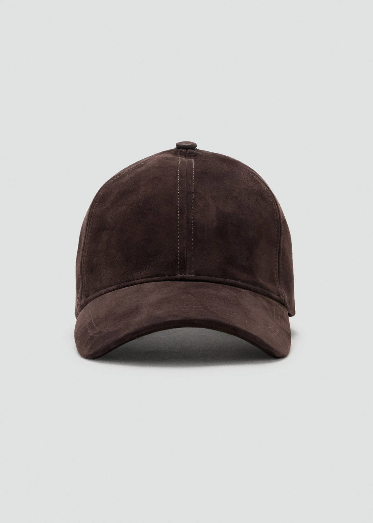 100% leather cap — Brown