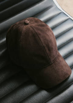 100% leather cap — Brown 5