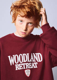 Printed cotton sweatshirt — Maroon 4