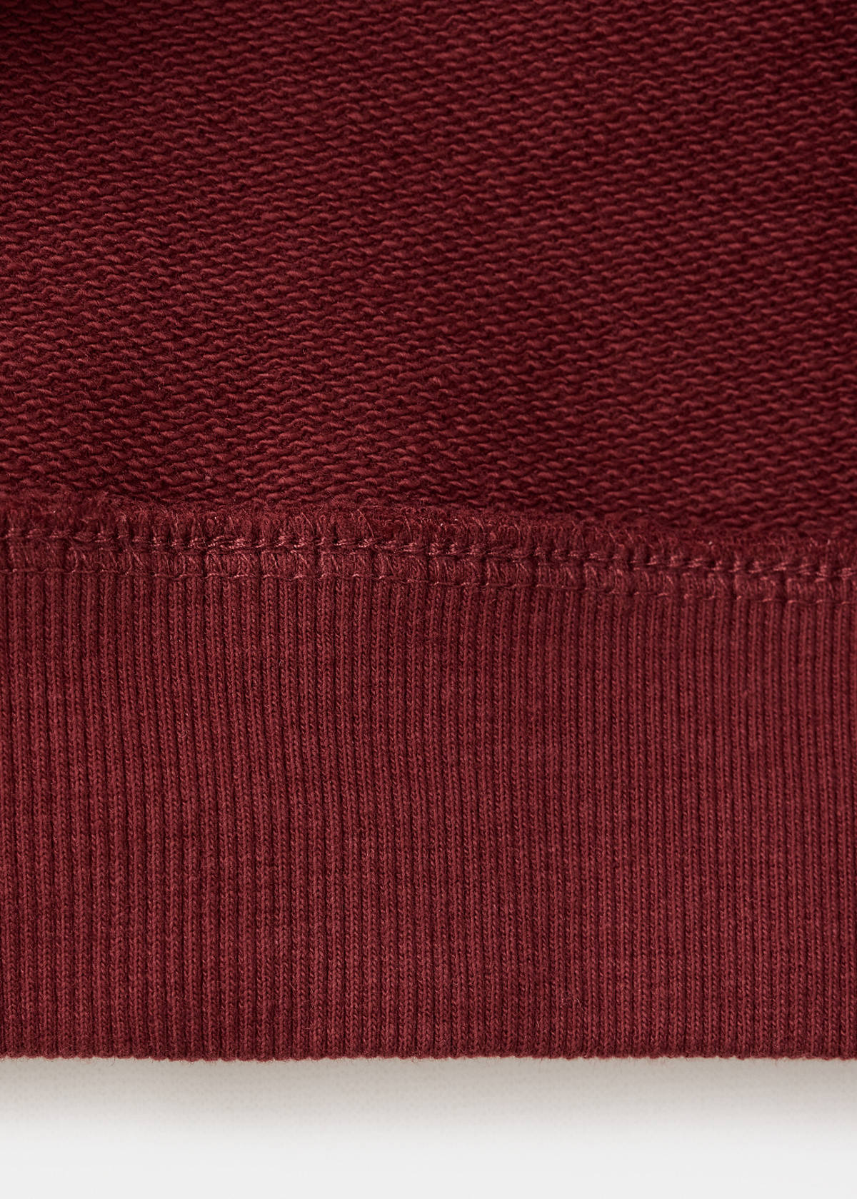 Printed cotton sweatshirt — Maroon