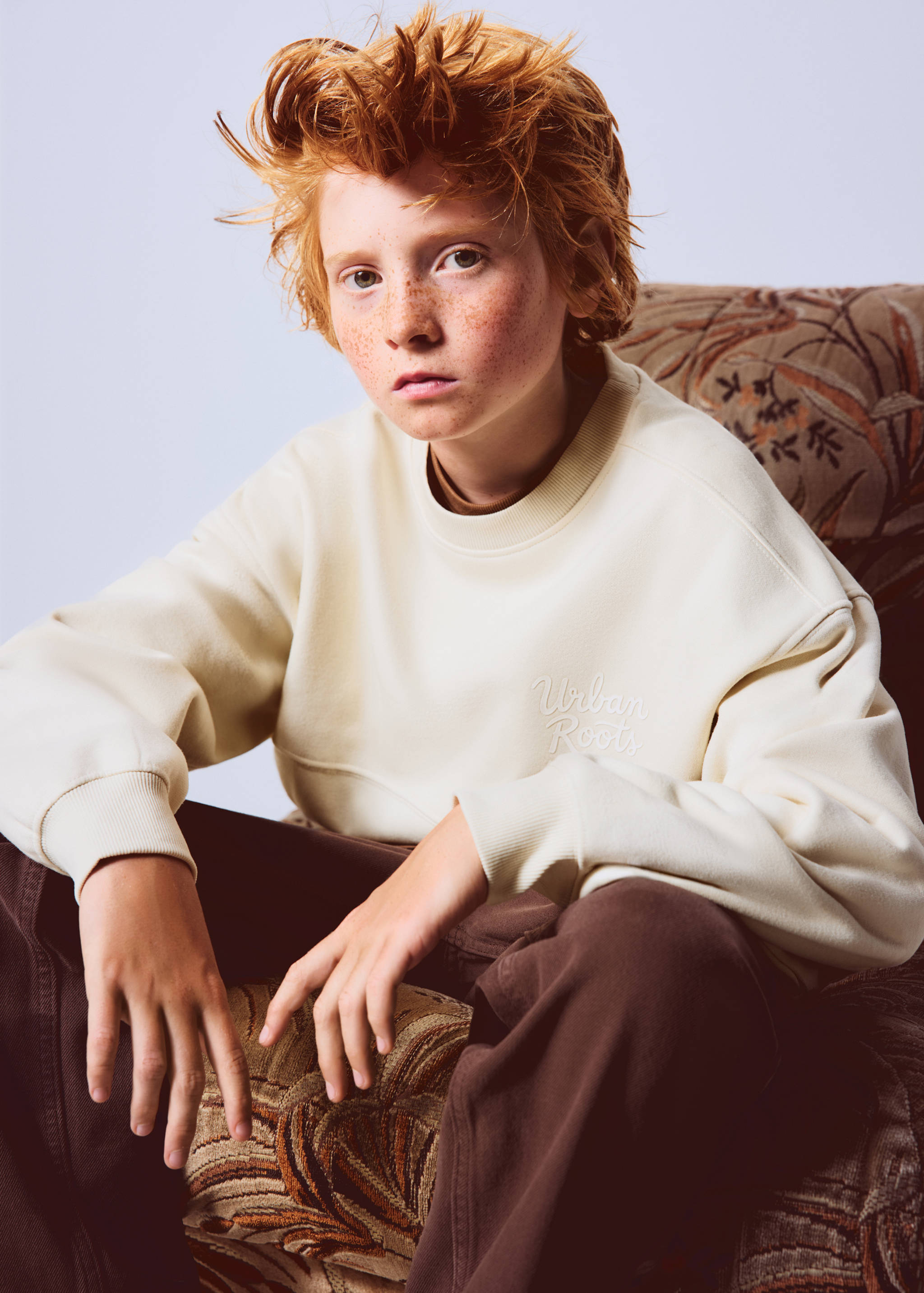 Printed cotton sweatshirt - General plane