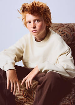 Printed cotton sweatshirt — Ecru 2