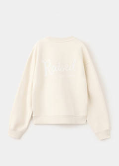 Printed cotton sweatshirt — Ecru 5