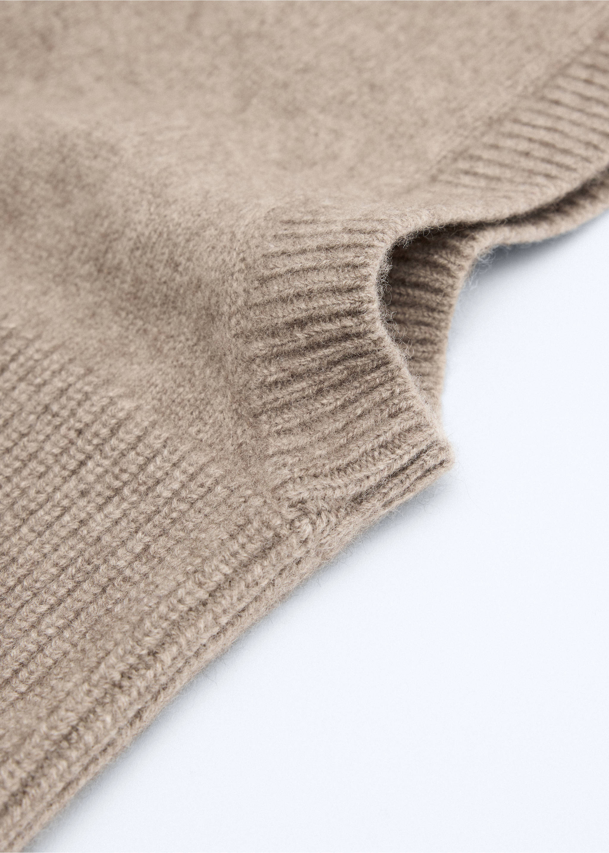 Balaclava punto lana cashmere - Plano medio, Arena. Ref: 37026337-00.