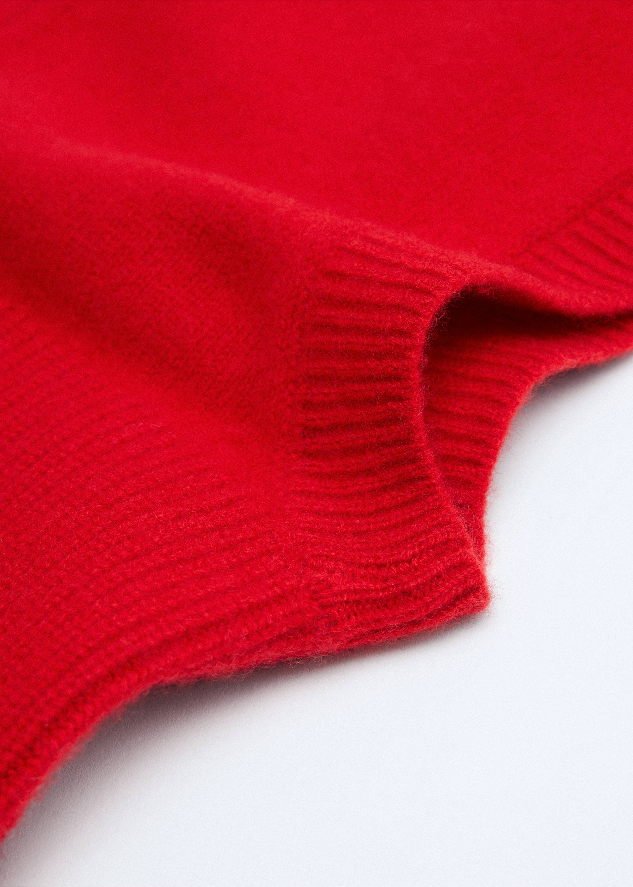 Balaclava punto lana cashmere - Plano medio, Rojo. Ref: 37026337-00.