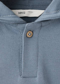 Hooded sweatshirt with pockets — Indigo Blue 2