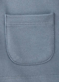 Hooded sweatshirt with pockets — Indigo Blue 4