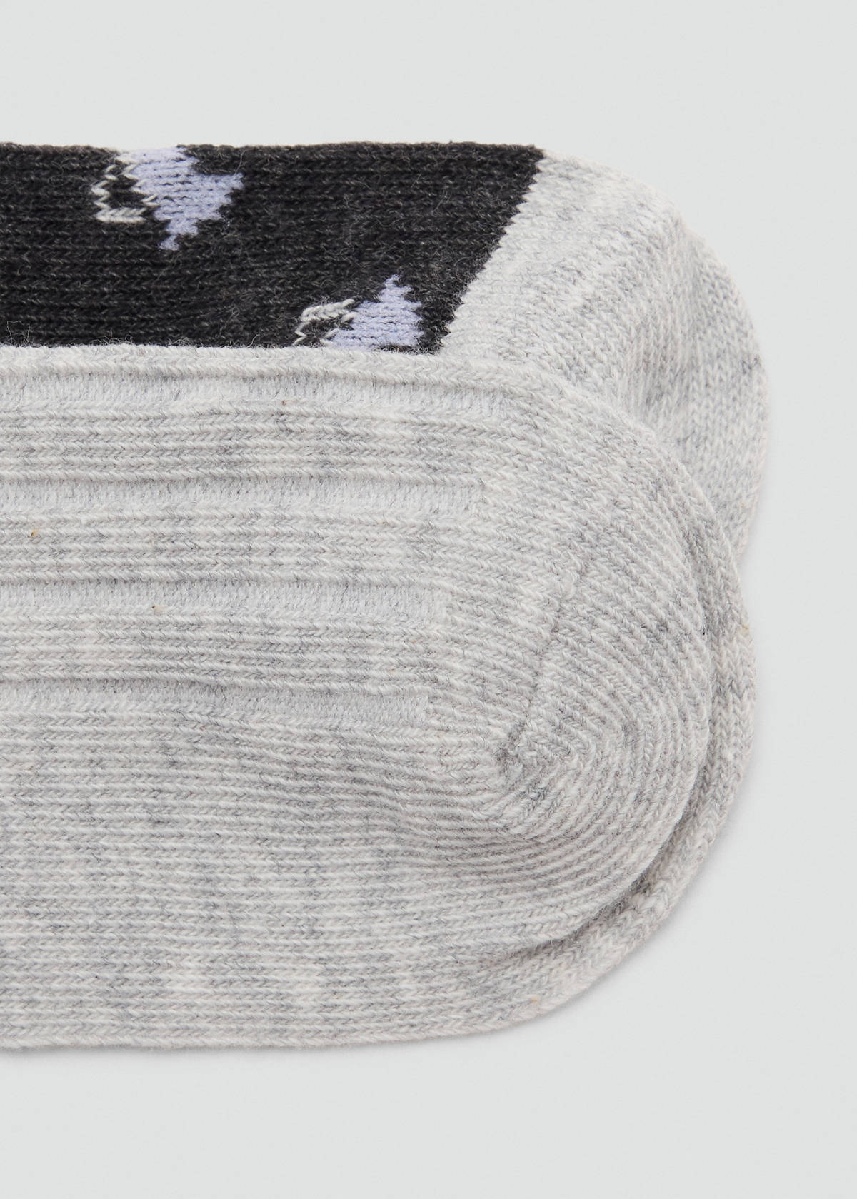 2 pack mixed socks — Medium Heather Grey