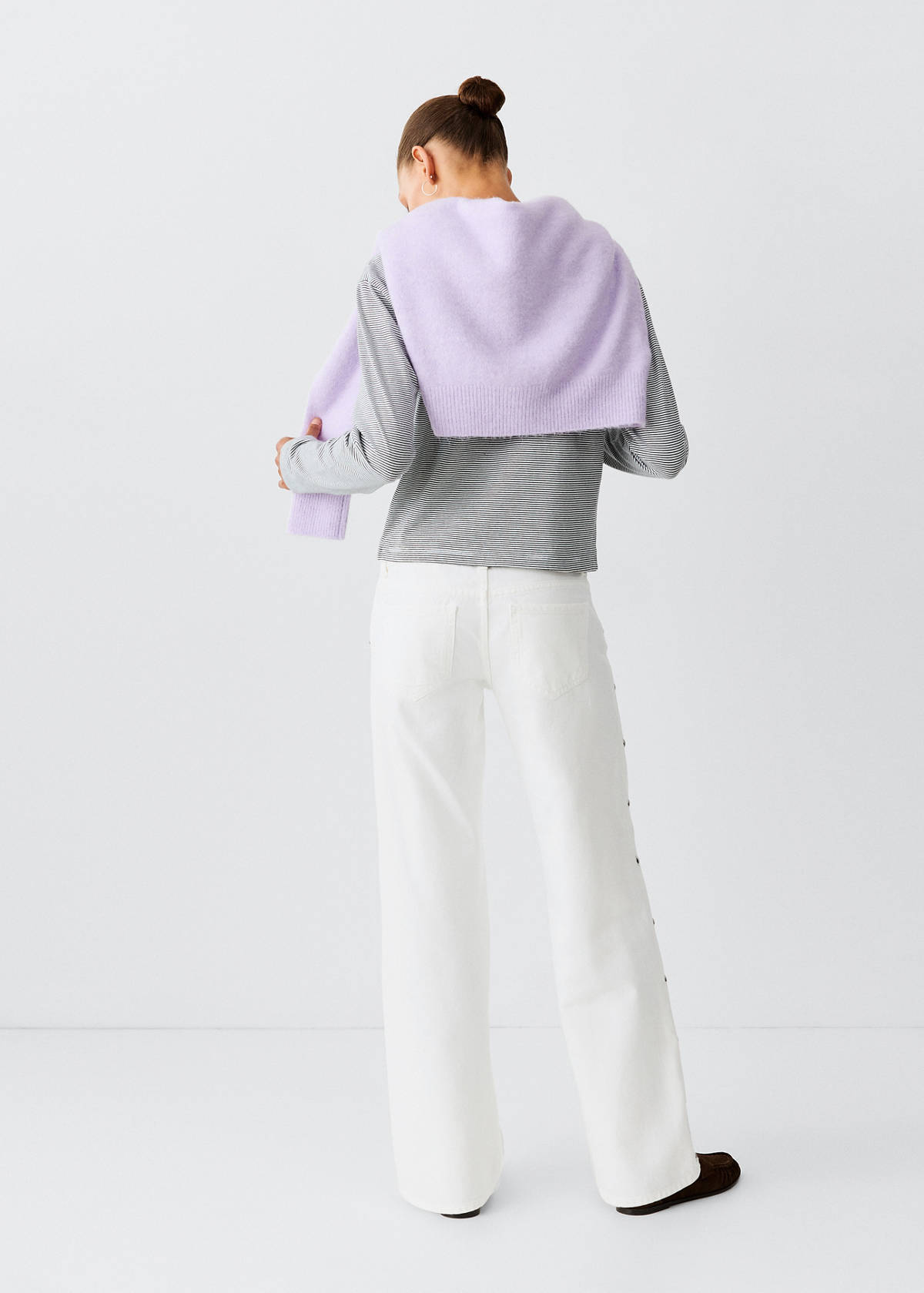 Straight-fit jeans with studs — Off White