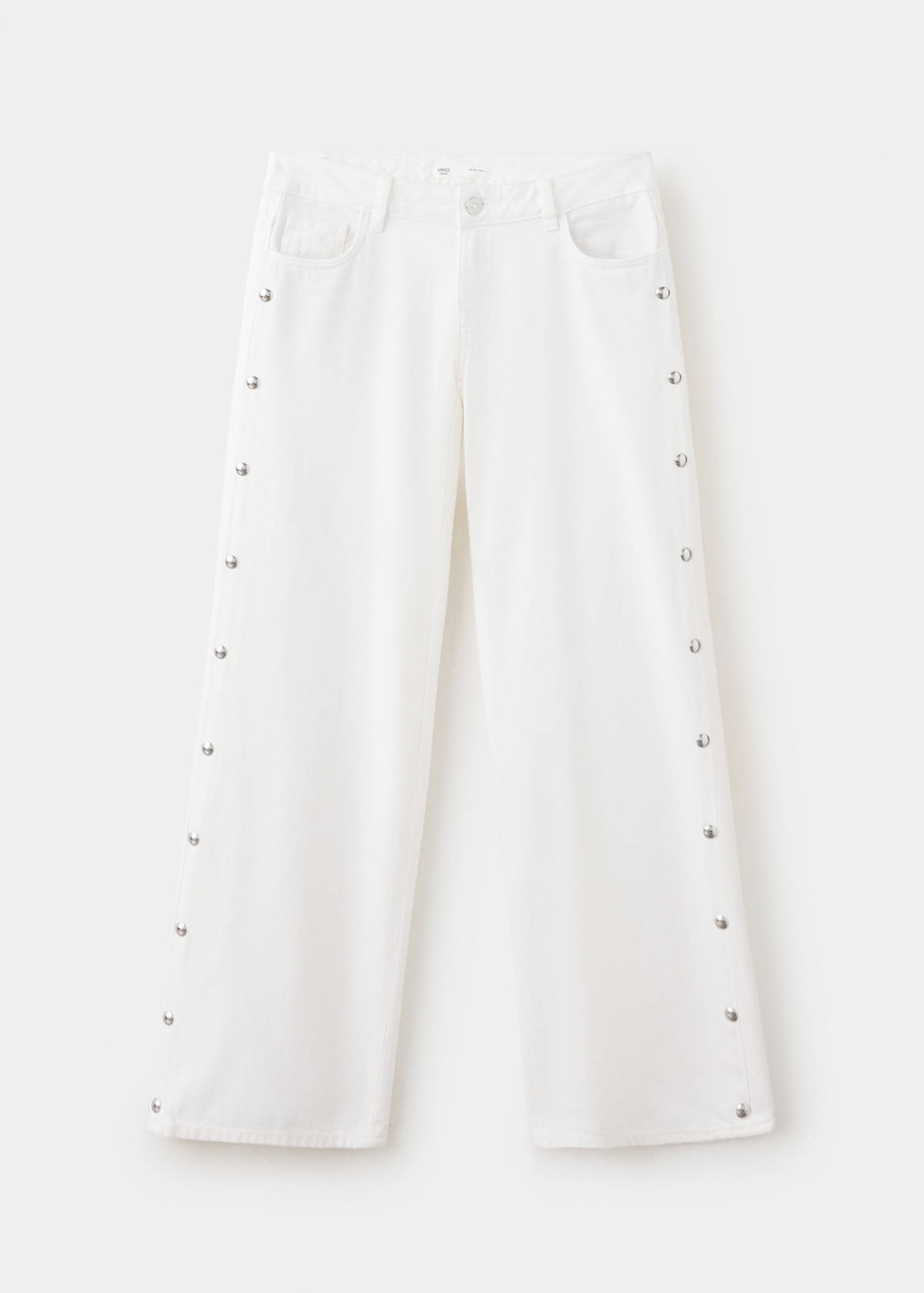 Straight-fit jeans with studs — Off White