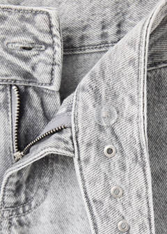 Low-rise jeans with belt — Denim Grey 7