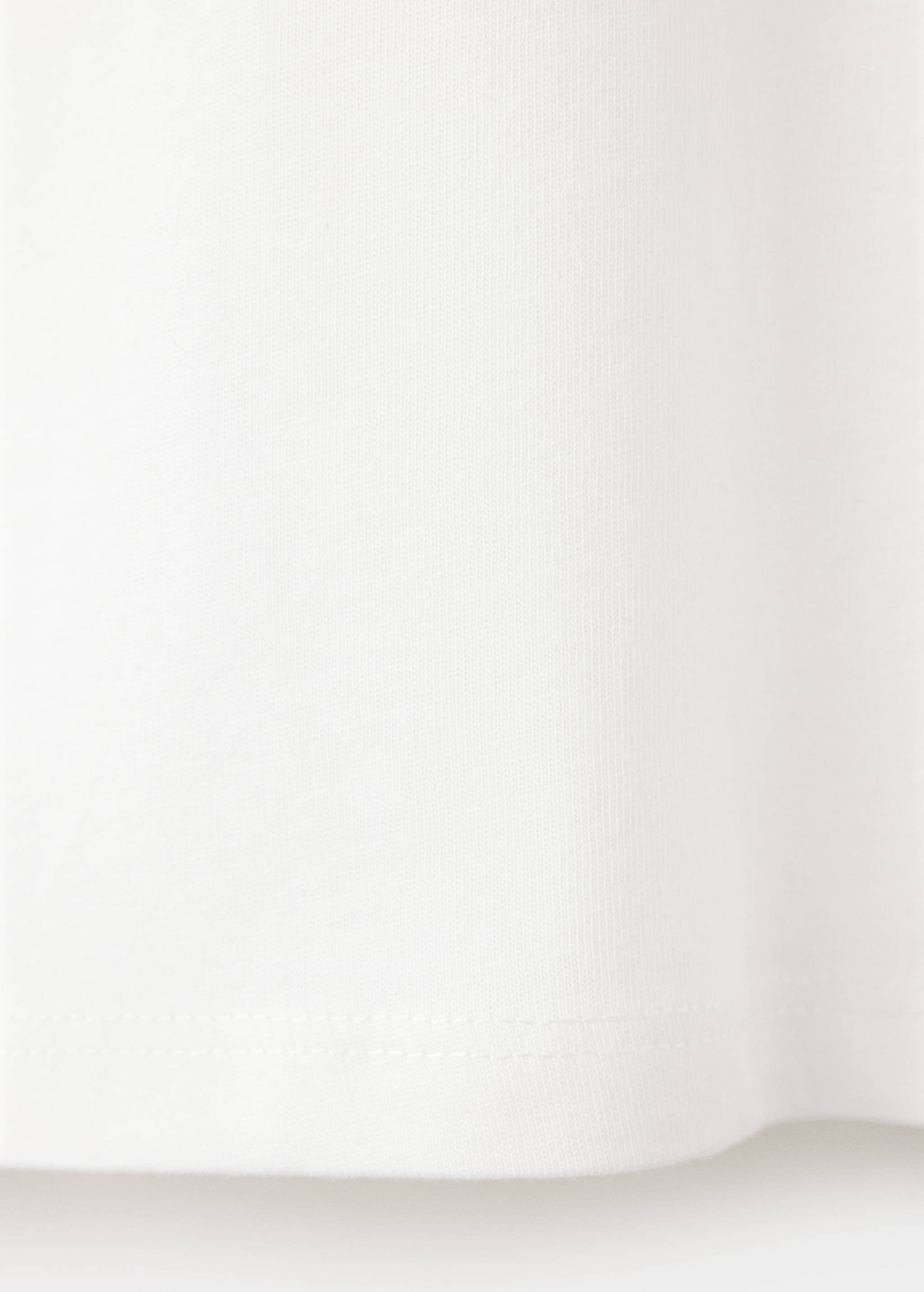 Cotton T-shirt with embroidered star detail - Details of the article 0